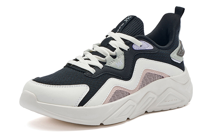361° Running Shoes Women's Low-Top Obsidian Black/Feather White