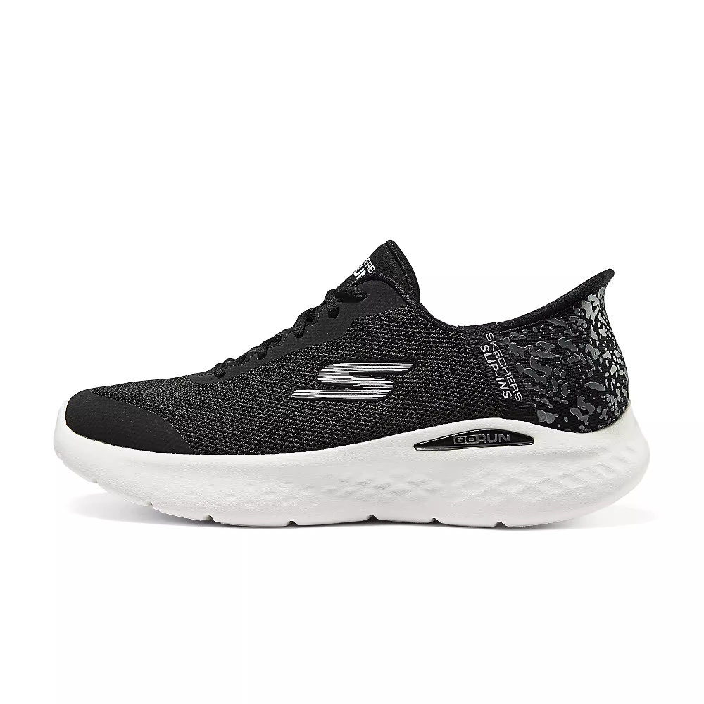 Skechers WOMEN'S GO Series Durable Breathable Lightweight Low-Top Running Shoes Women's Black White