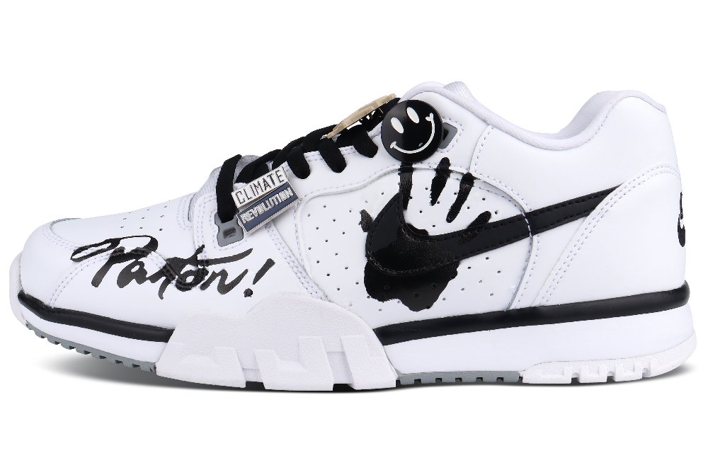 Nike Cross Trainer Durable Breathable Low-Top Training Shoes Men's Black White
