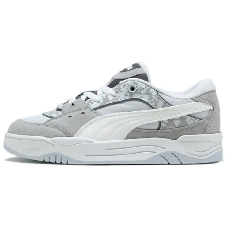 PUMA 180 Abrasion Resistant Low Top Skateboard Shoes Unisex Gray White