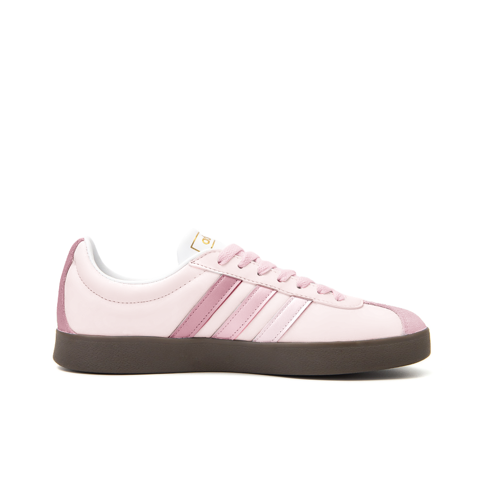 Adidas Neo VL Court 2.0 Shockproof Rain Anti-Slip Wear-Resistant Low-Top Skateboard Shoes Unisex Pink