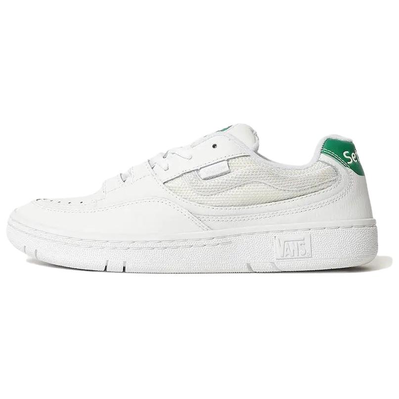 Setinn x Vans Speed Skateboard Shoes Unisex White Green