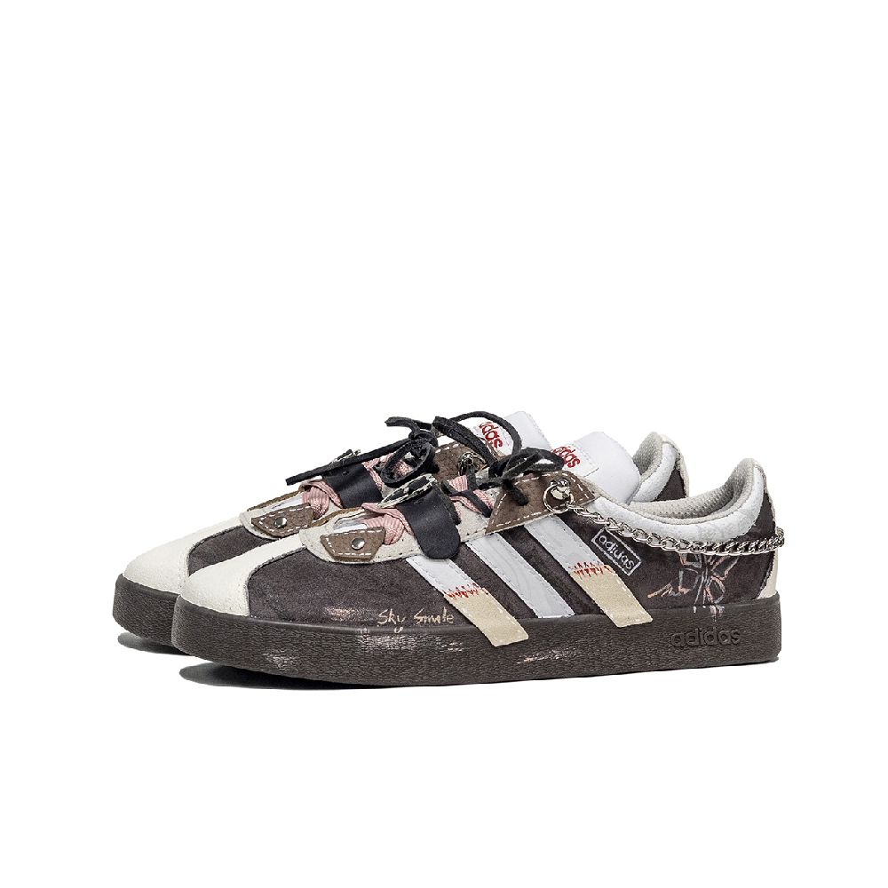 Adidas Neo VL Court 2.0 Slip Resistant And Breathable Low Top Skateboard Shoes Unisex Black Brown