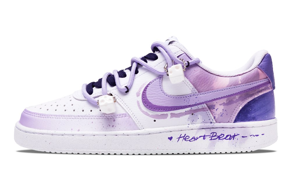 Nike Court Vision 1 Slip-Resistant Low-Top Skateboard Shoes Men's Purple