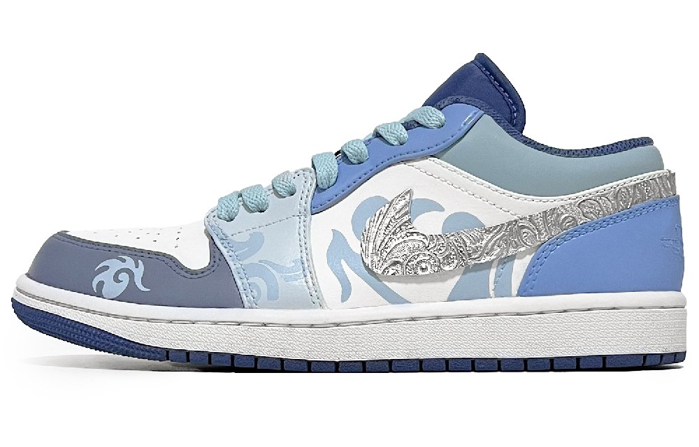 Jordan Air Jordan 1 Vintage Basketball Shoes Men Low Top Blue/White