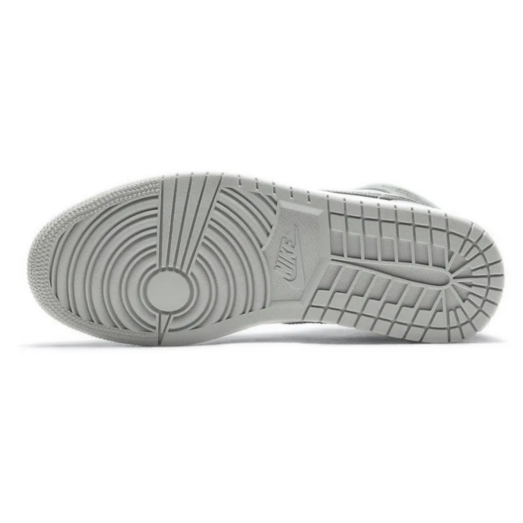 Jordan Air Jordan 1 Cushioning Anti-Slip Wear-Resistant Breathability Mid-Top Vintage Basketball Shoes Men's Smoke Gray