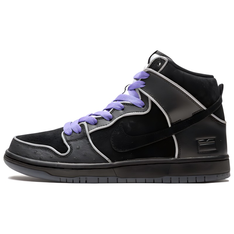 Nike Sb Dunk High Black Purple Box