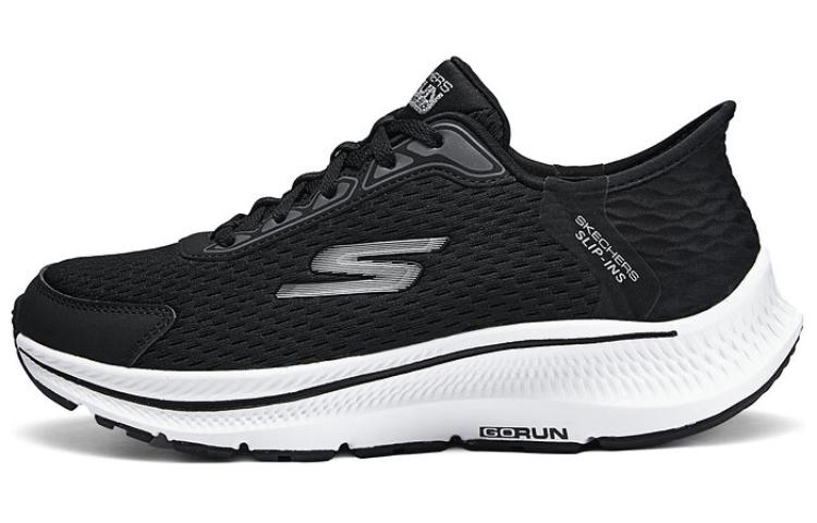 Skechers Anti-Slip And Wear-Resistant Breathable Low-Top Casual Shoes Women's Black White