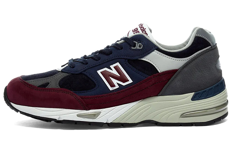New Balance 991 Navy Burgundy