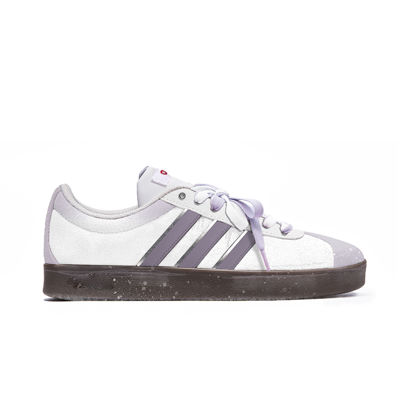 Adidas Neo VL Court 2.0 Wisteria Anti Slip Wear Resistant Low Top Skateboard Shoes Unisex Purple Brown купить в интернет-магазине Yoocart с быстрой доставкой по России.