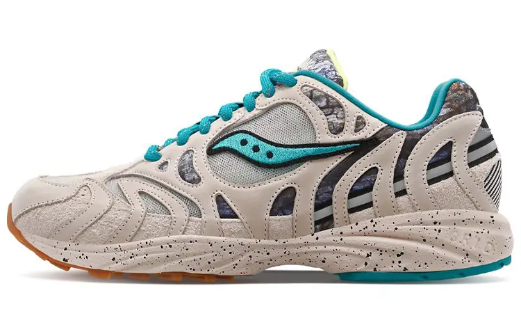 saucony Grid Azura 2000 Reflect Camo Creme Blue