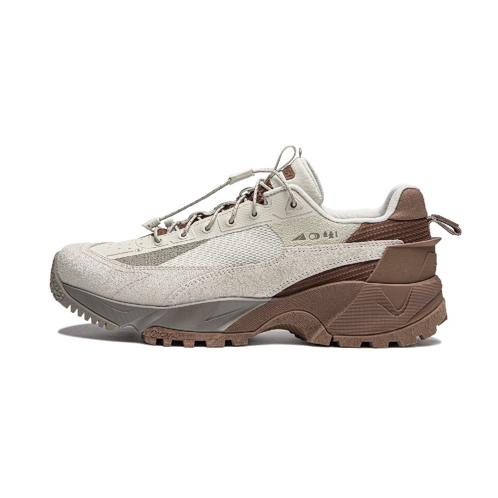 LiNing CF Tracing, Xingshan PRO Wilderness Cushioning Waterproof Low top Casual Shoes Men's Gray Brown