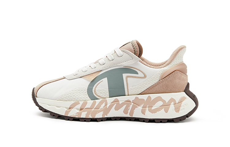 Champion Abrasion-Resistant Slip-Resistant Low-Top Running Shoes Women's Beige