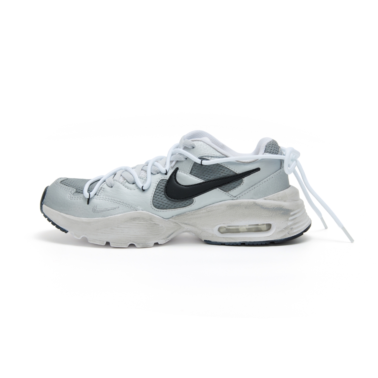 Nike Air Max Fusion Low Top Running Shoes Women's Silver Gray