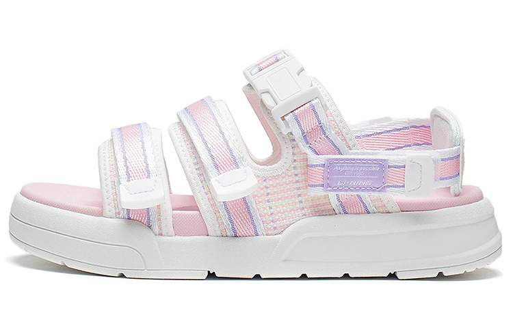 LiNing Coca Beach Sandals Women's White Pink