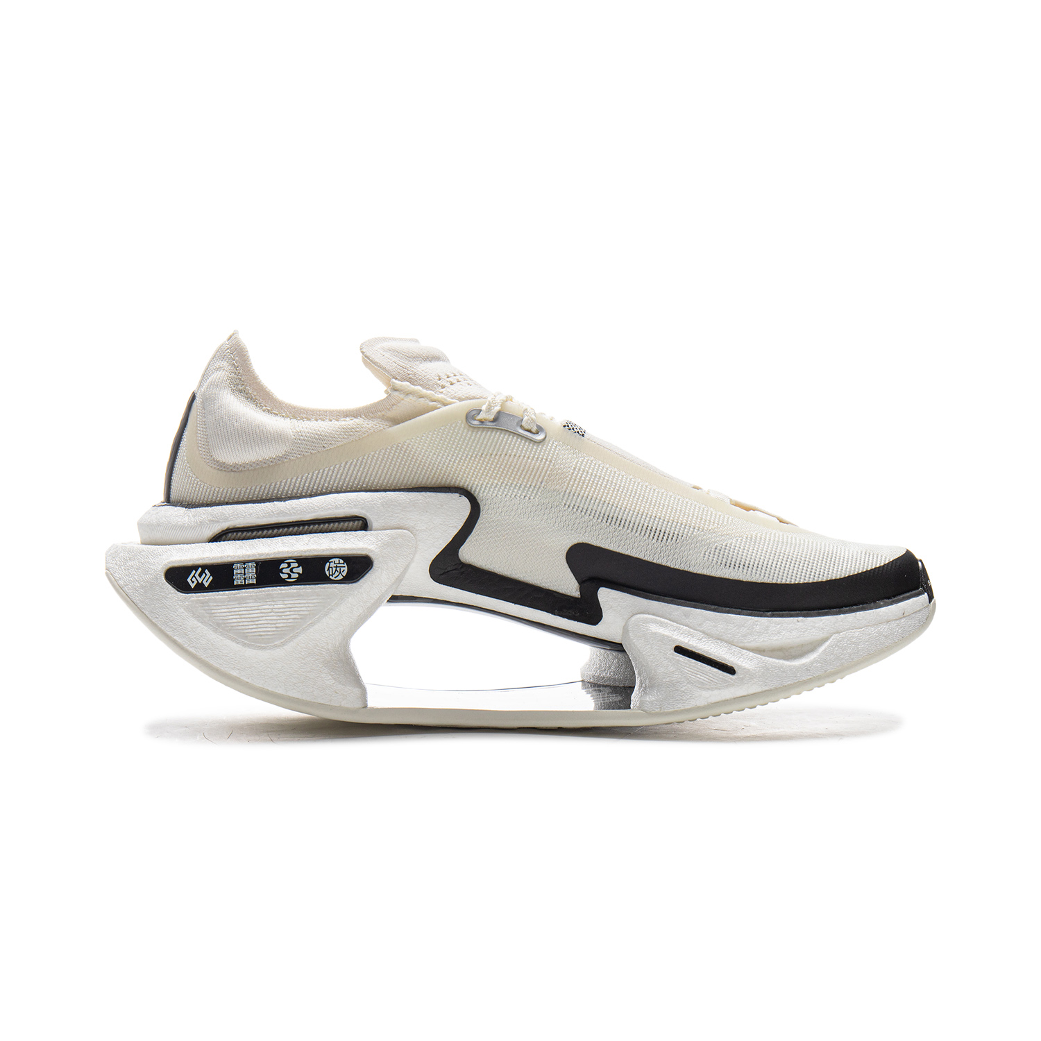 LiNing Shadow 3.0 Cushioning, Rebound, Slip Resistant Low top Carbon Plate Casual Running Shoes Unisex Ivory Black купить в интернет-магазине Yoocart с быстрой доставкой по России.