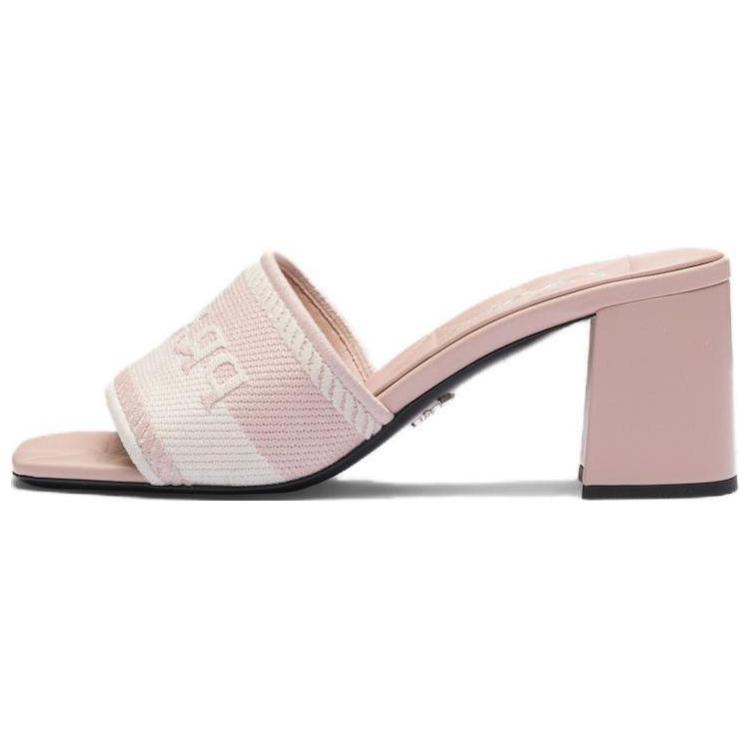 PRADA Slip Resistant Slide Slippers Women's Pink