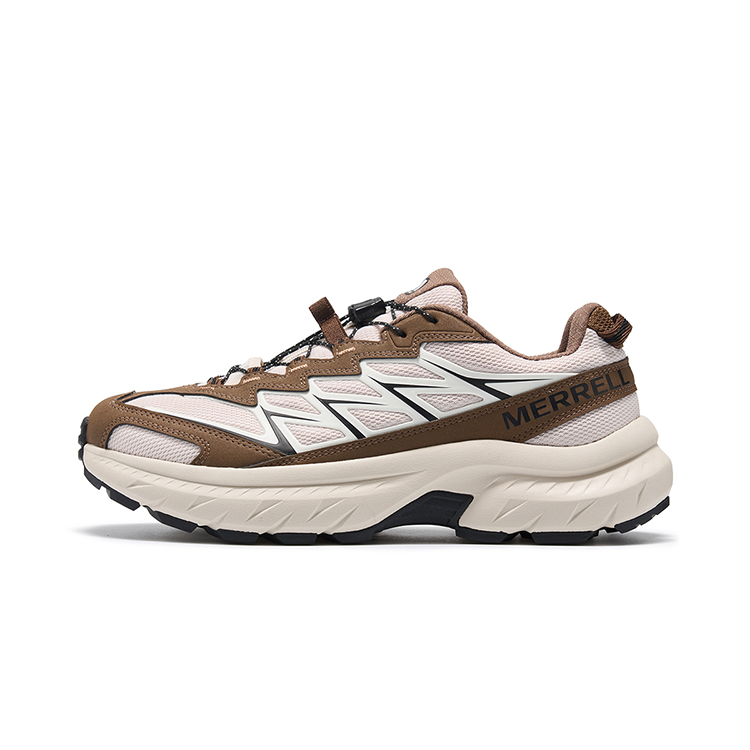 MERRELL FREE STRIDE LITE Abrasion Resistant Low Top Hiking Shoes Men's Beige Brown