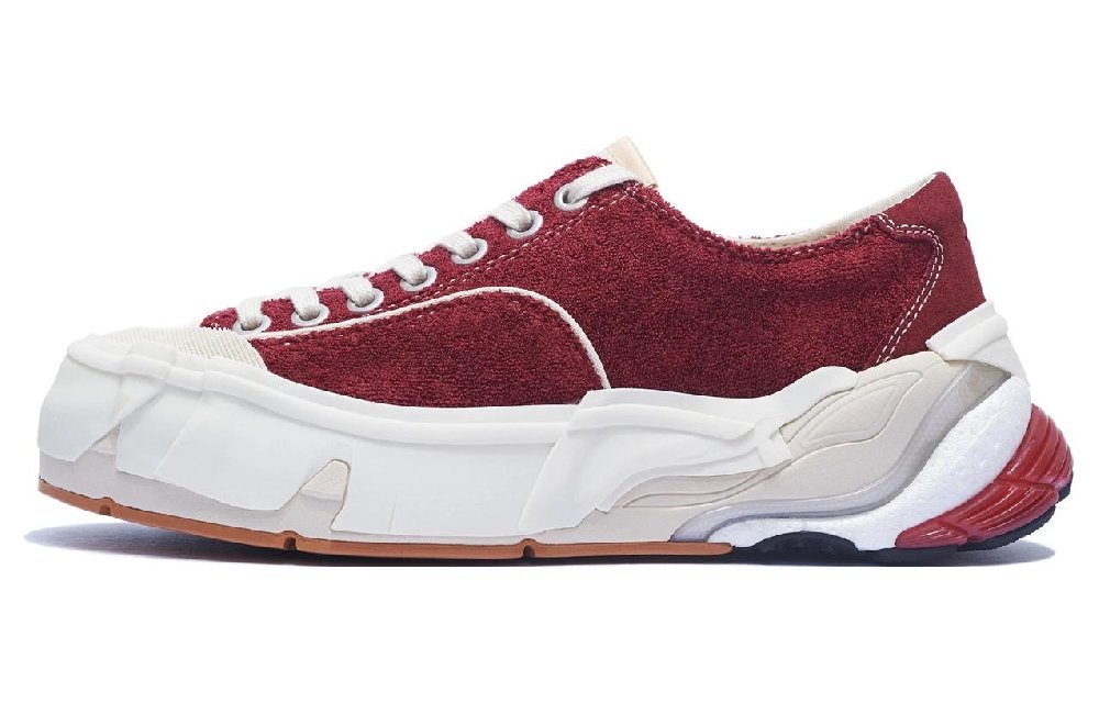 LiNing Wuji Durable Breathable Low-Top Skateboard Shoes Women's Deep Rich Red