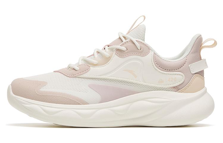 Anta Mianbomb 2 Cushioned Slip Resistant Abrasion Resistant Low Top Casual Running Shoes Women's White Gray