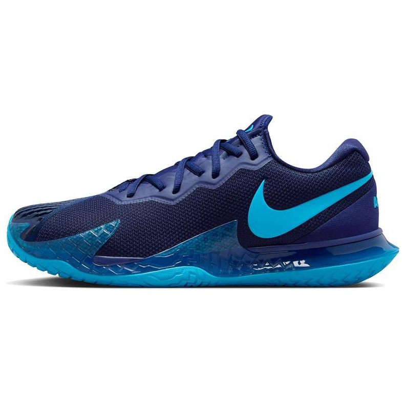 Nike Court Zoom Vapor Cage 4 Abrasion Resistant Low Top Tennis Shoes Men's Marine Blue