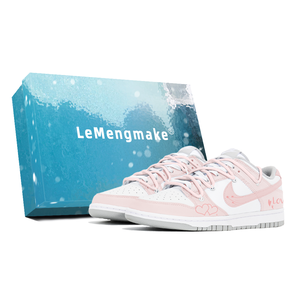 Nike Dunk Slip Resistant Low Top Skateboard Shoes Women's Pink