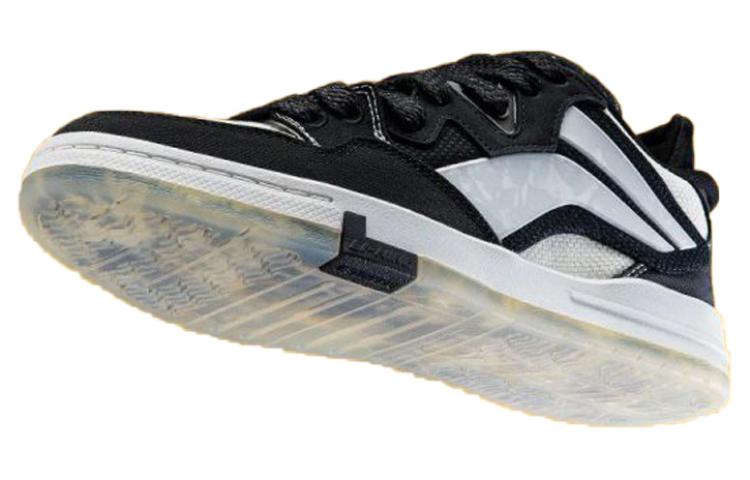 LIXIAOLONG x LiNing Wave Pro Anti-Slip Wear-Resistant Low-Top Skateboard Shoes Men's Black White купить в интернет-магазине Yoocart с быстрой доставкой по России.