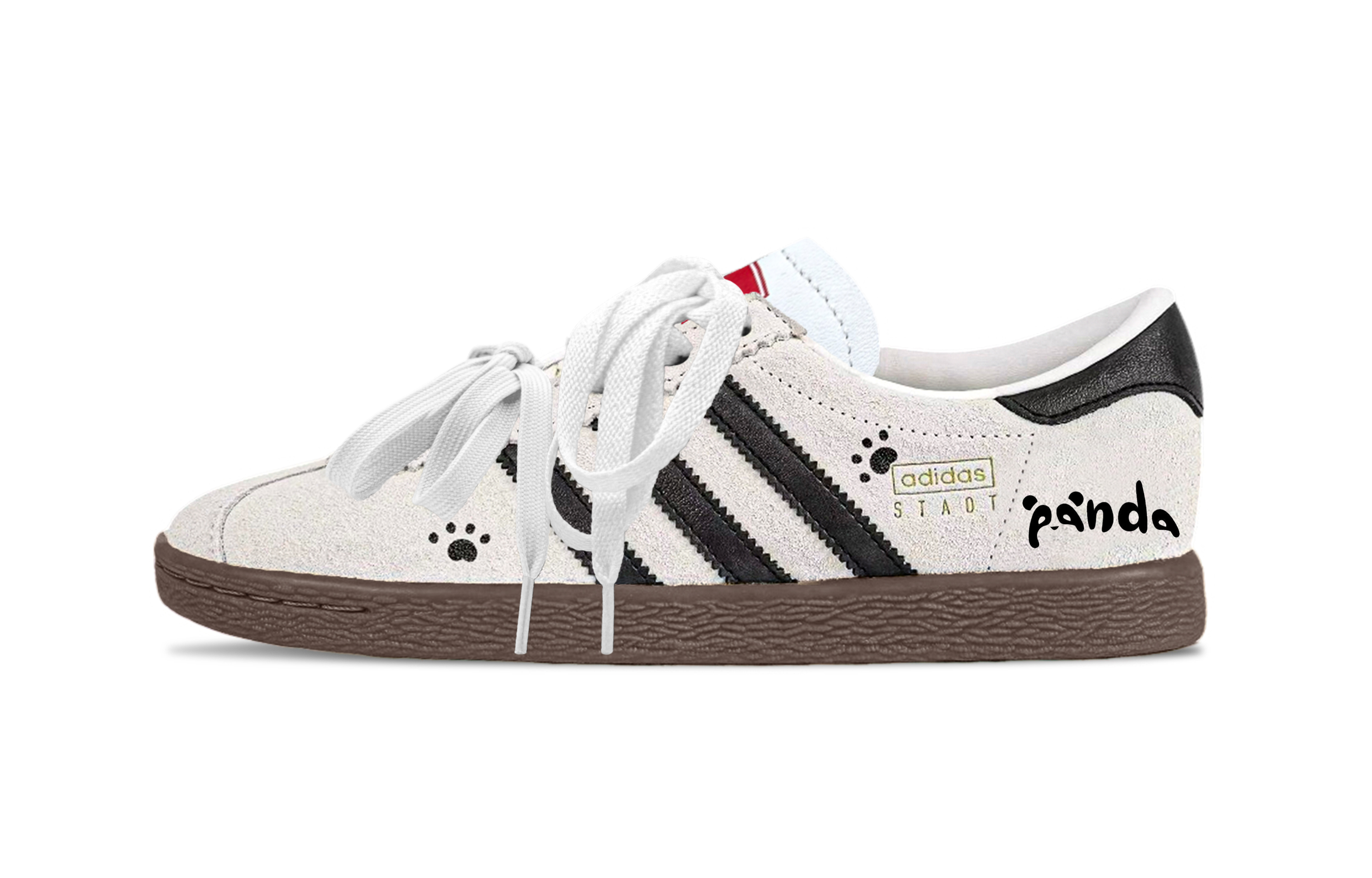 Adidas Originals Stadt Freedom Panda Abrasion Resistant Balance Low top German Army Trainers Unisex Ecru