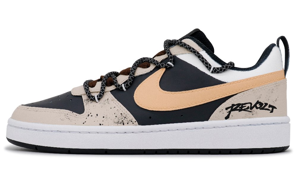 Nike Court Borough Desert Messenger Non-slip Lightweight Low-Top Skateboard Shoes GS Earth Yellow
