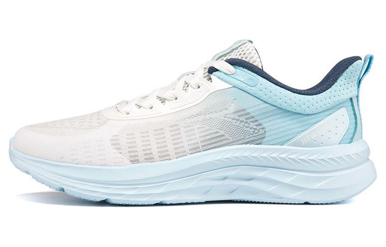 361° Shock Absorbers Slip Resistant Abrasion Resistant Breathable Low Top BOUNCE Running Shoes Men's White Blue