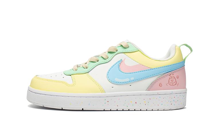 Nike Court Borough Series Slip-Resistant Cushioning Wear-Resistant Low-Top Skateboard Shoes GS Dopamine Dressing