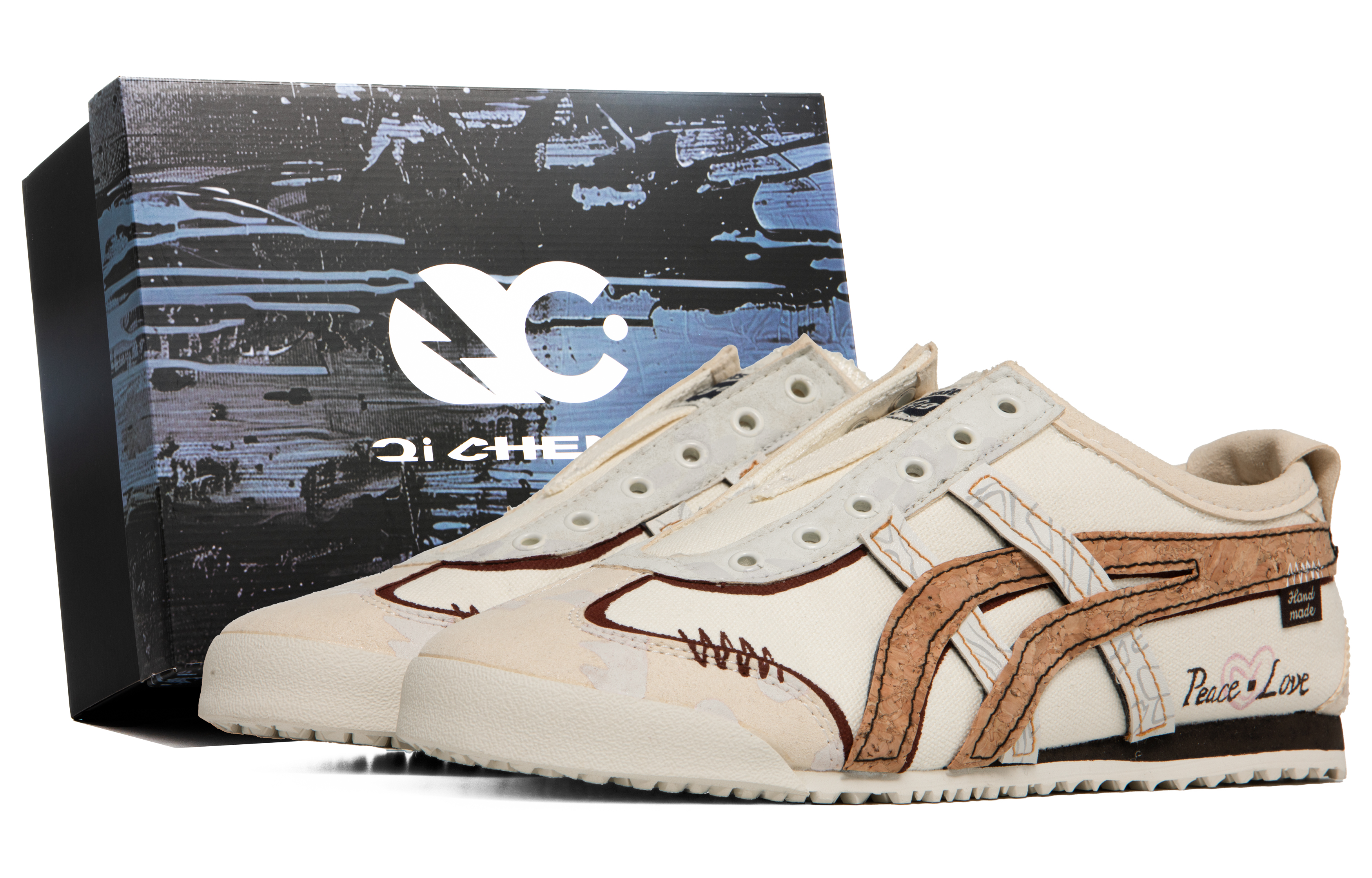Onitsuka Tiger MEXICO 66 Blessing Branch Wear resistant And Lightweight Low Top Casual Shoes Unisex Beige White Brown купить в интернет-магазине Yoocart с быстрой доставкой по России.