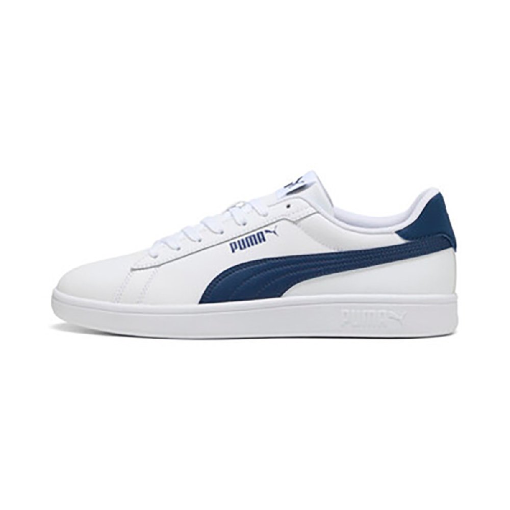PUMA Smash 3.0 Abrasion Resistant Low Top Skateboard Shoes Unisex White Blue