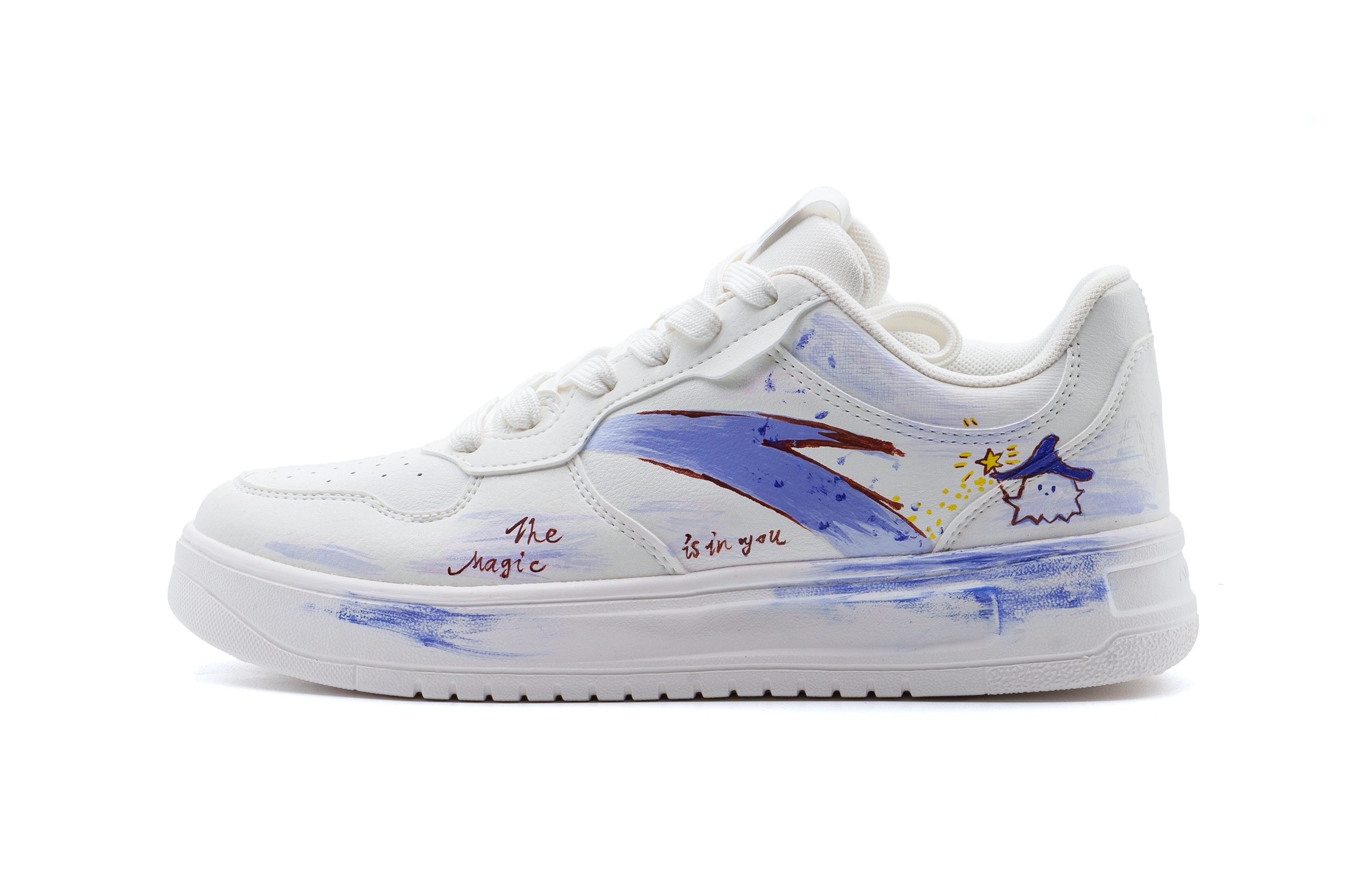 Anta Relaxed Cushioning, Wear Resistant Low Top Skateboard Shoes Unisex White Purple купить в интернет-магазине Yoocart с быстрой доставкой по России.