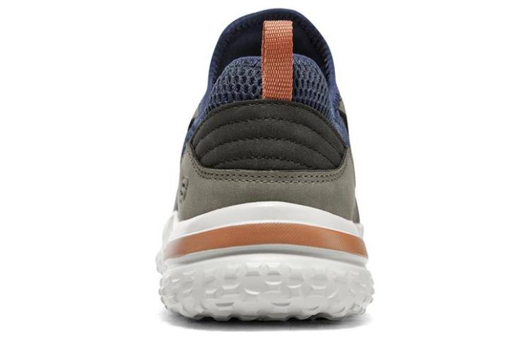 Skechers Solvano Low Top Casual Shoes Men's Gray Marine Blue
