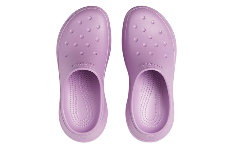 Balenciaga X Crocs Logo-embossed Platform Mules