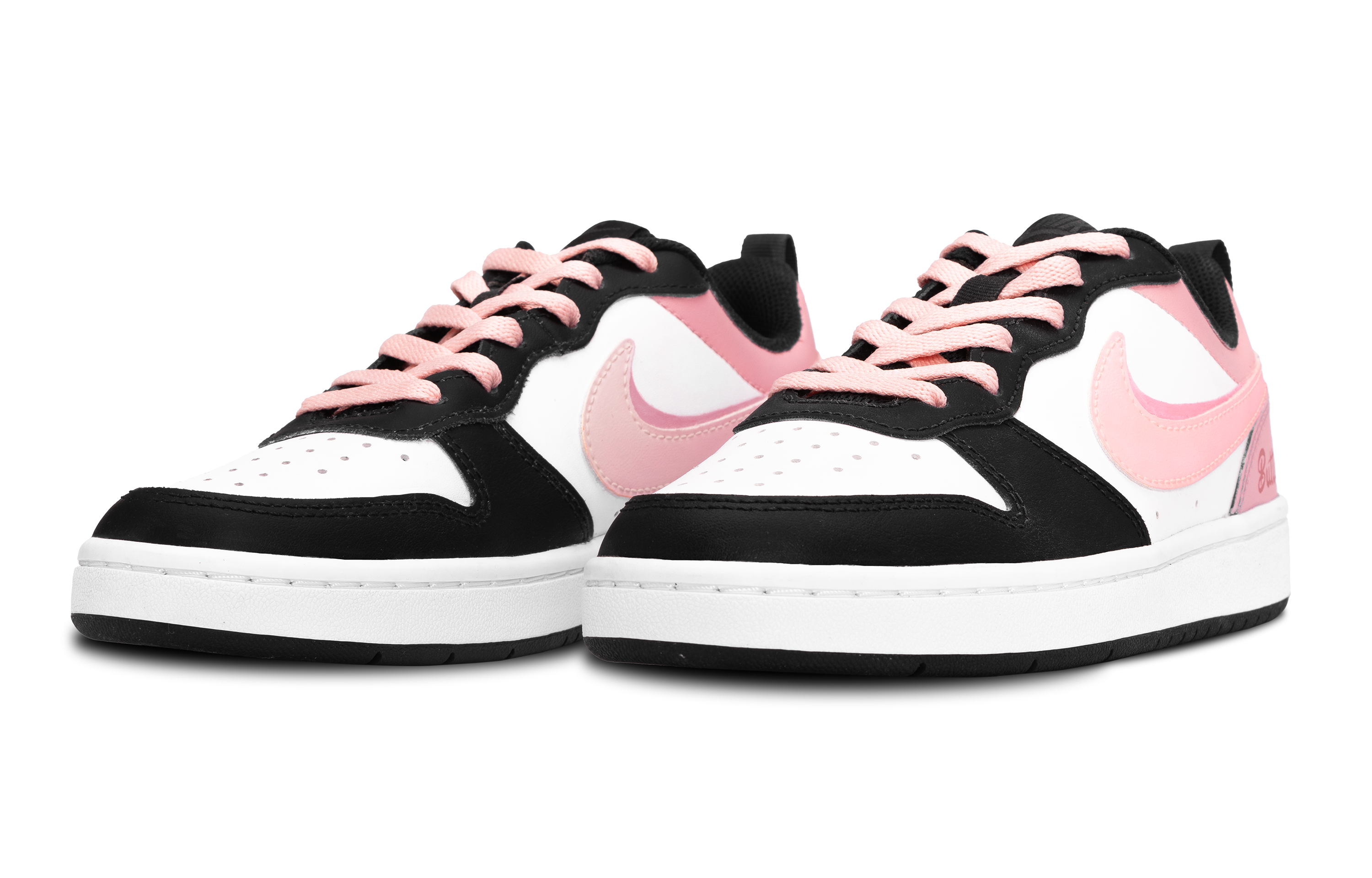 Nike Court Borough Anti-Slip Wear-Resistant Low-Top Skateboard Shoes GS Black Pink купить в интернет-магазине Yoocart с быстрой доставкой по России.