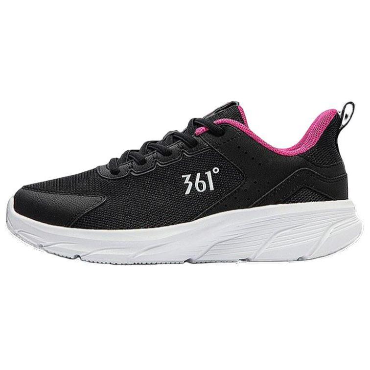 361° Breathable Cushioning Lightweight Low-Top Casual Running Shoes Women's Black