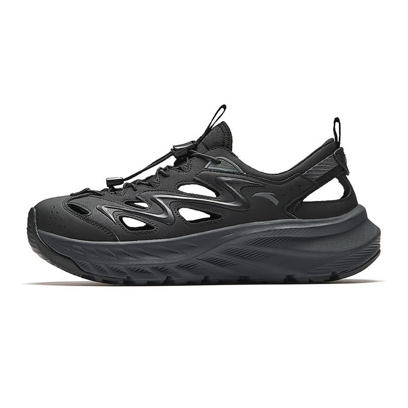 Anta Slip Resistant, Breathable, Height Increasing, Coverage, Lightweight River Trekking Shoes Men's Black