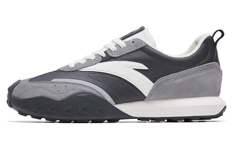 Anta Heritage 90s Cushioning Anti-Slip And Wear-Resistant Low-Top Sports Casual Shoes Men's Gray Black White