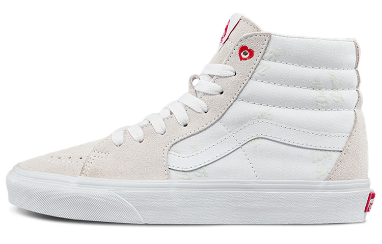 Vans Unisex SK8 Hi High Top Sneakers Grey/White