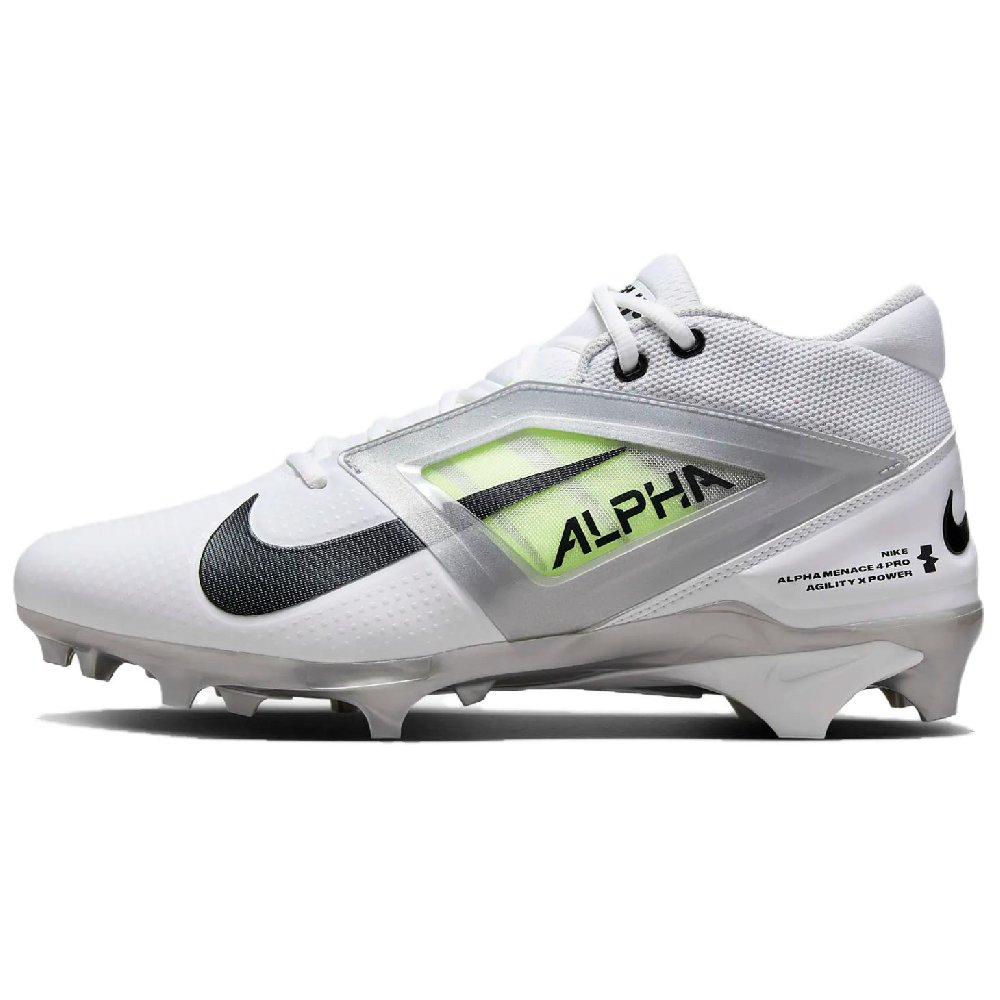 Nike Alpha Menace 4 Pro White Metallic Silver Photon Dust Black