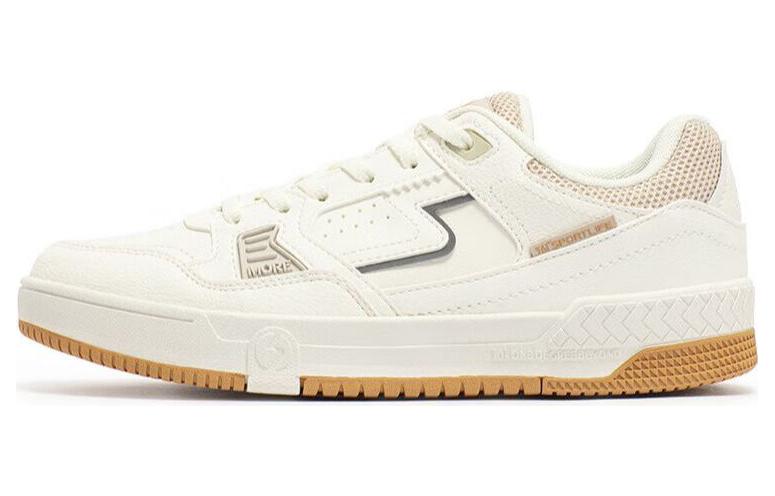 361° Slip-Resistant Cushioning Low-Top Skateboard Shoes Women's White Brown