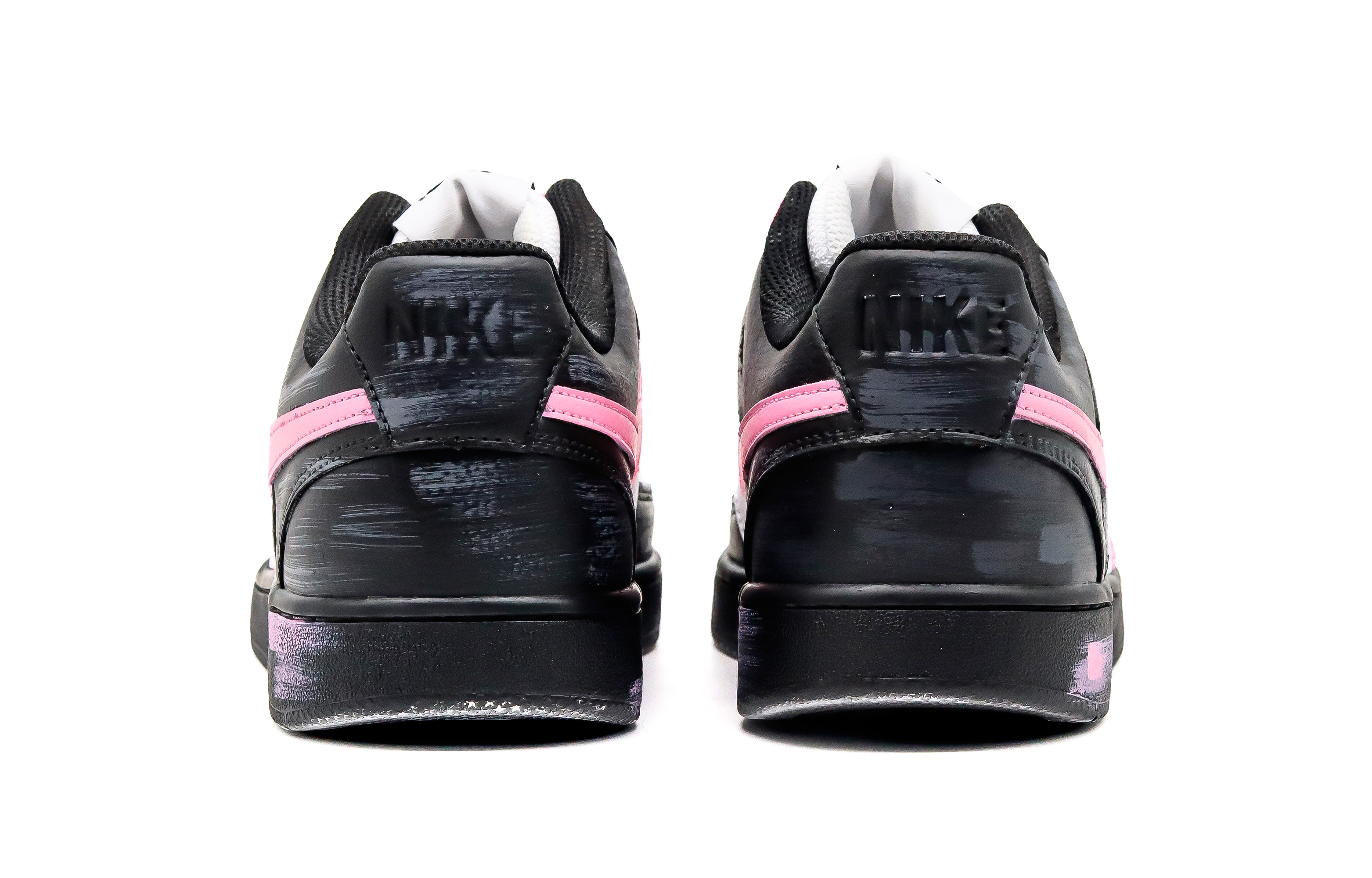 Nike Court Vision 1 Anti-Slip Wear-Resistant Low-Top Skateboard Shoes Women's Black Pink купить в интернет-магазине Yoocart с быстрой доставкой по России.