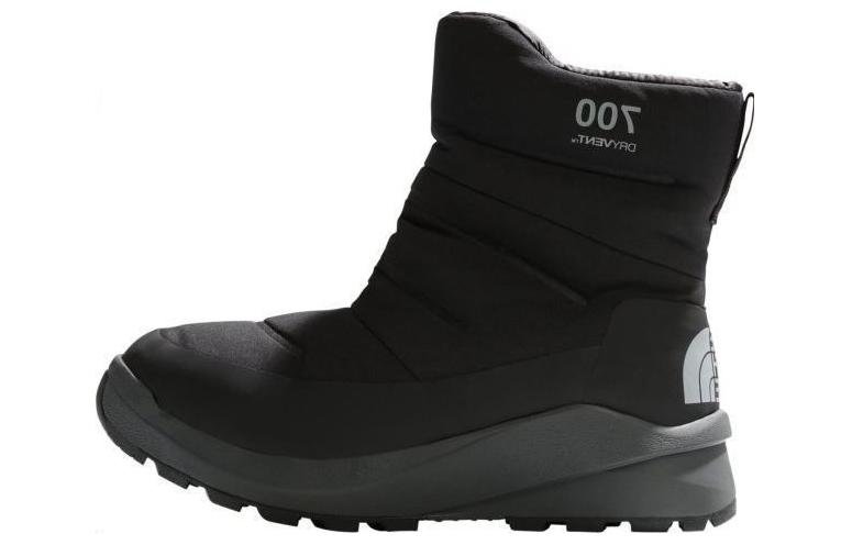 THE NORTH FACE Nuptse II WP Warm And Wear-Resistant Short Outdoor Boots Women's Black