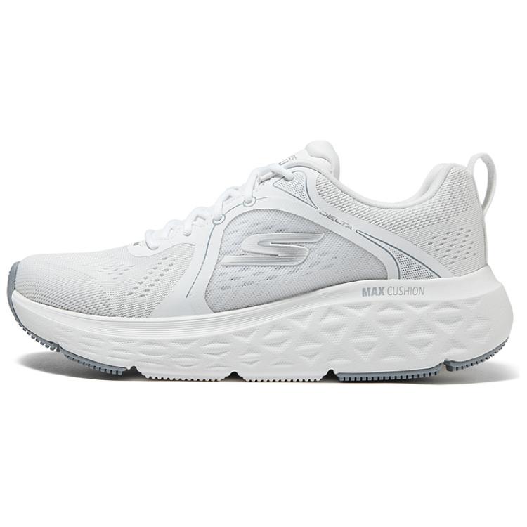 Skechers Cushioning Wear-Resistant Low-Top Casual Running Shoes Women's White Gray