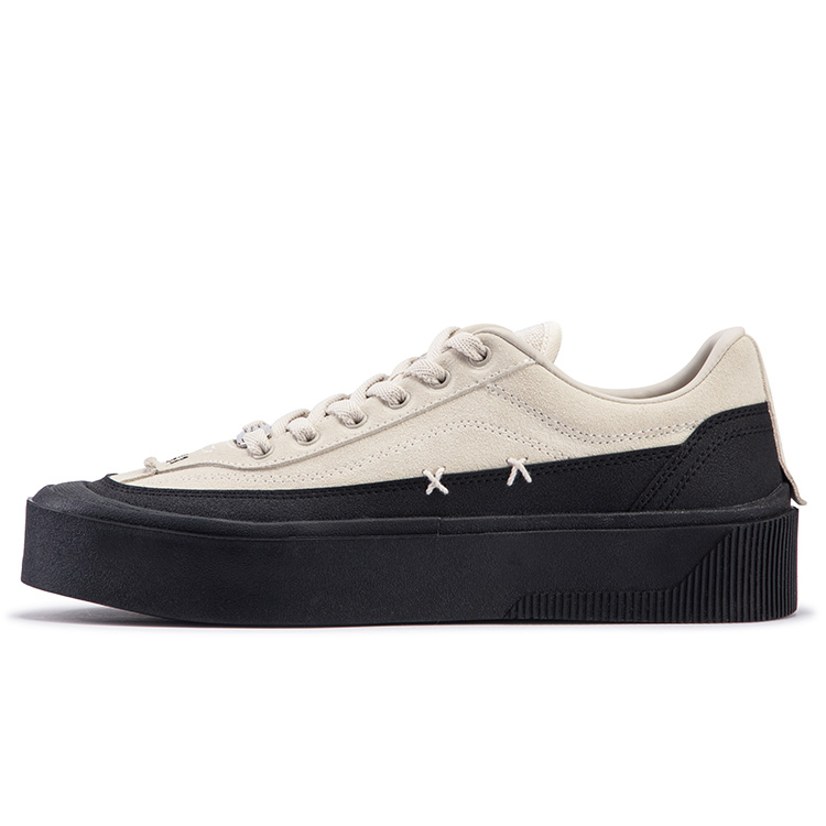 361° Sand Dune Coverage Cushioning Low-Top Skateboard Shoes Men's Oat Milk Black