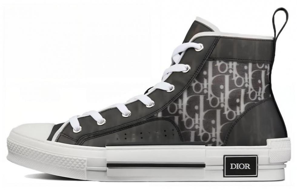 DIOR B23 High Black White Oblique