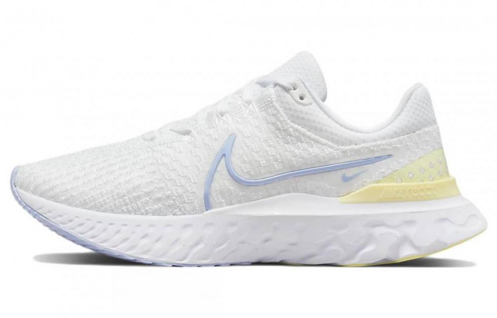 Nike React Infinity Run Flyknit 3 White Violet Citron Tint Women's