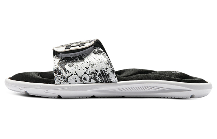 Under Armour Ignite 6 Graphic Strap Slide 'Black White' Women's